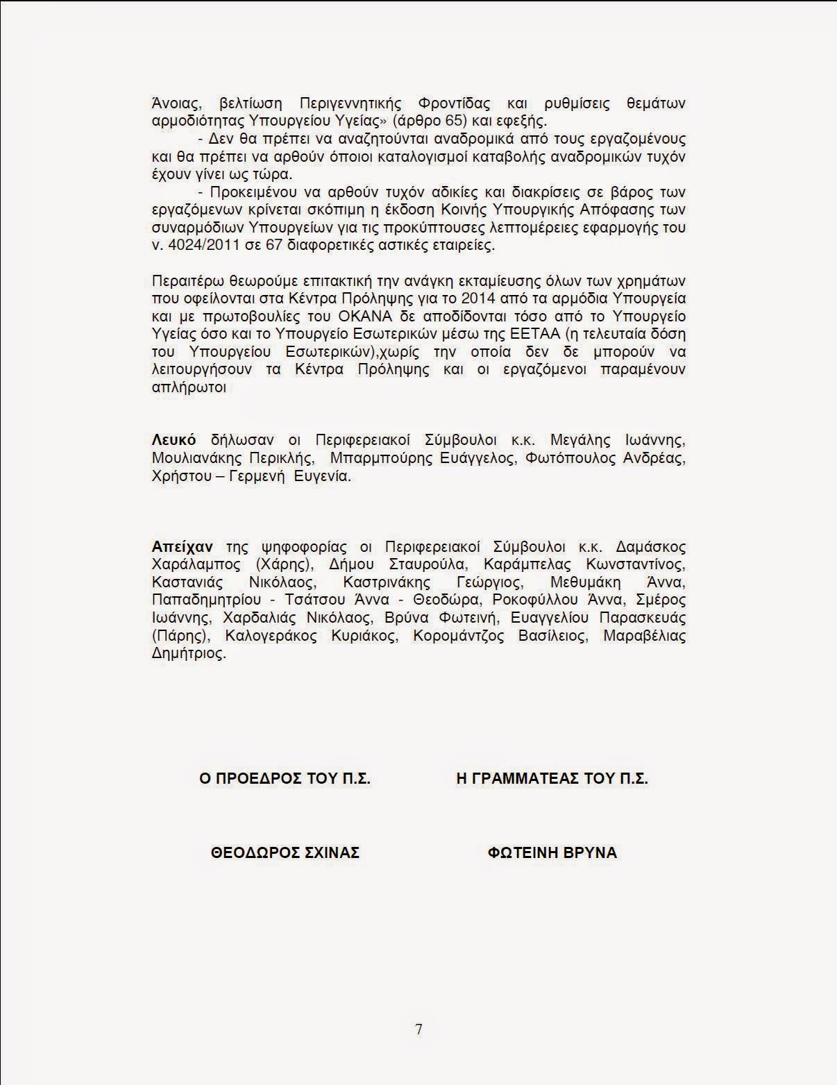 Απόφαση Περιφέρειας Αττικής Ψήφισμα για Κέντρα Πρόληψης 7